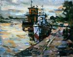 A Quay at Sunset